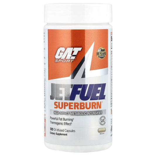 GAT, JetFuel®, Superburn, 120 Oil-Infused Capsules