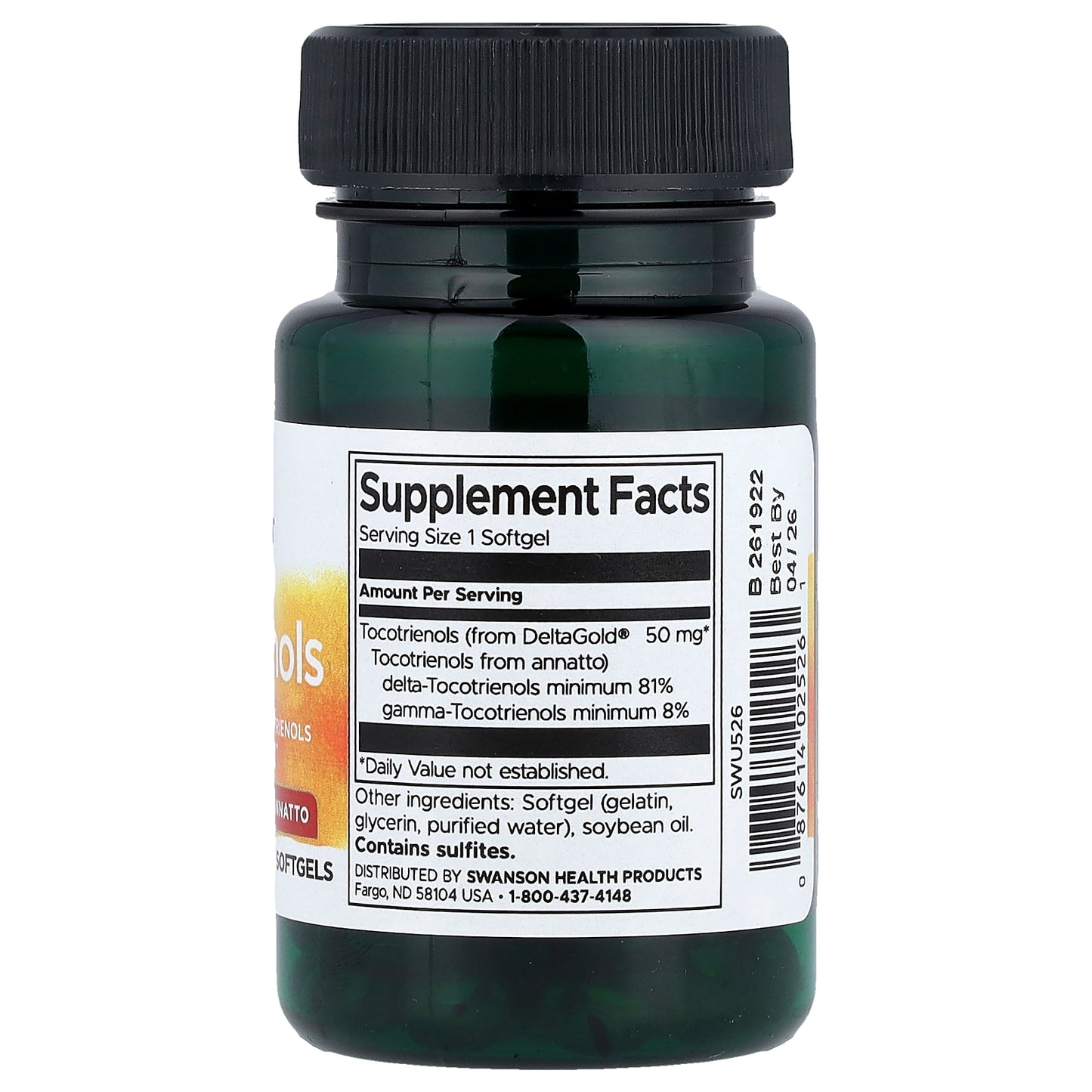 Swanson, Tocotrienols From Annatto, 50 mg, 60 Softgels