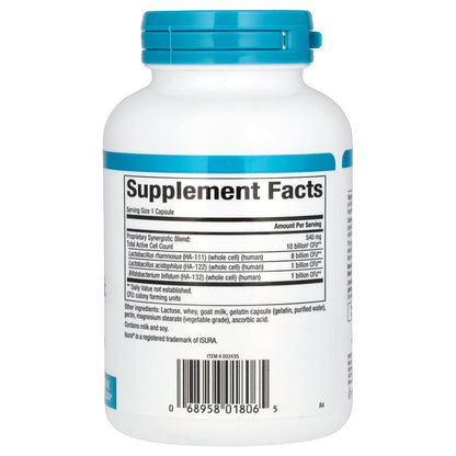 Natural Factors, Acidophilus & Bifidus, 10 Billion, 180 Capsules