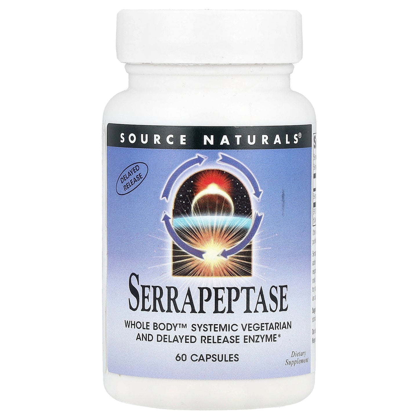 Source Naturals, Serrapeptase, 60 Capsules (60,000 SPU Per Capsule)