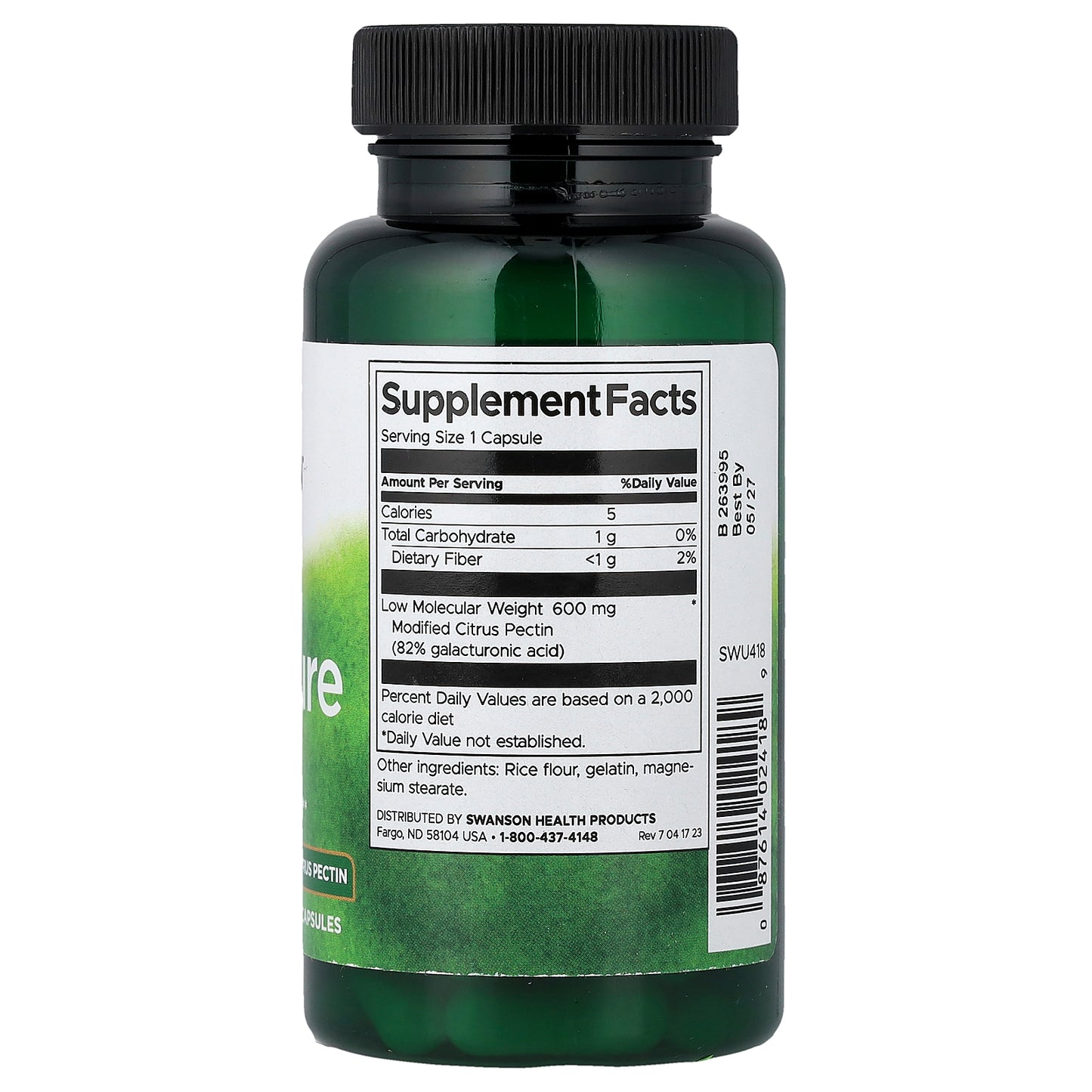 Swanson, PectiPure, 600 mg, 60 Capsules