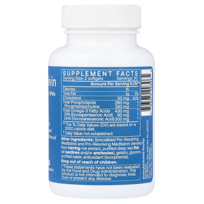 BodyBio, Resolvin, EPA, DHA + SPMs, 60 Softgels