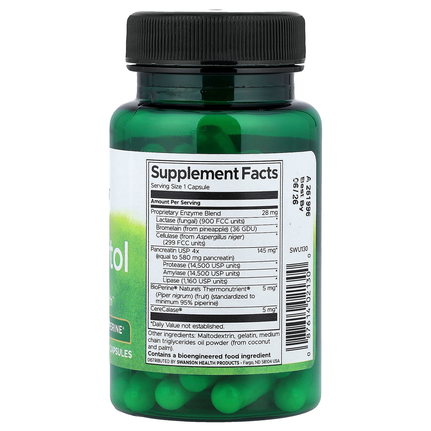 Swanson, Digestitol, 60 Capsules