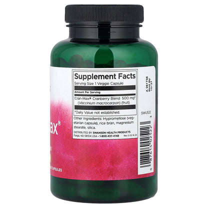 Swanson, Cran-Max®, 500 mg, 120 Veggie Capsules