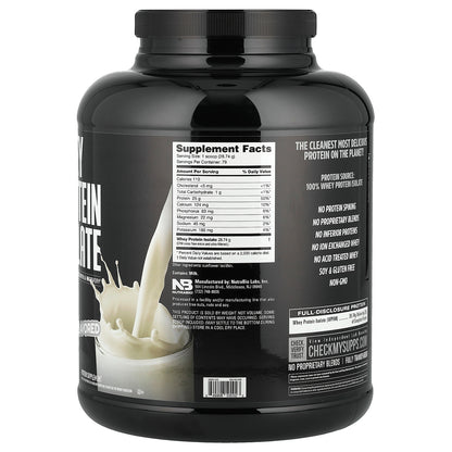 NutraBio, Whey Protein Isolate, Raw Unflavored, 5 lb (2,268 g)