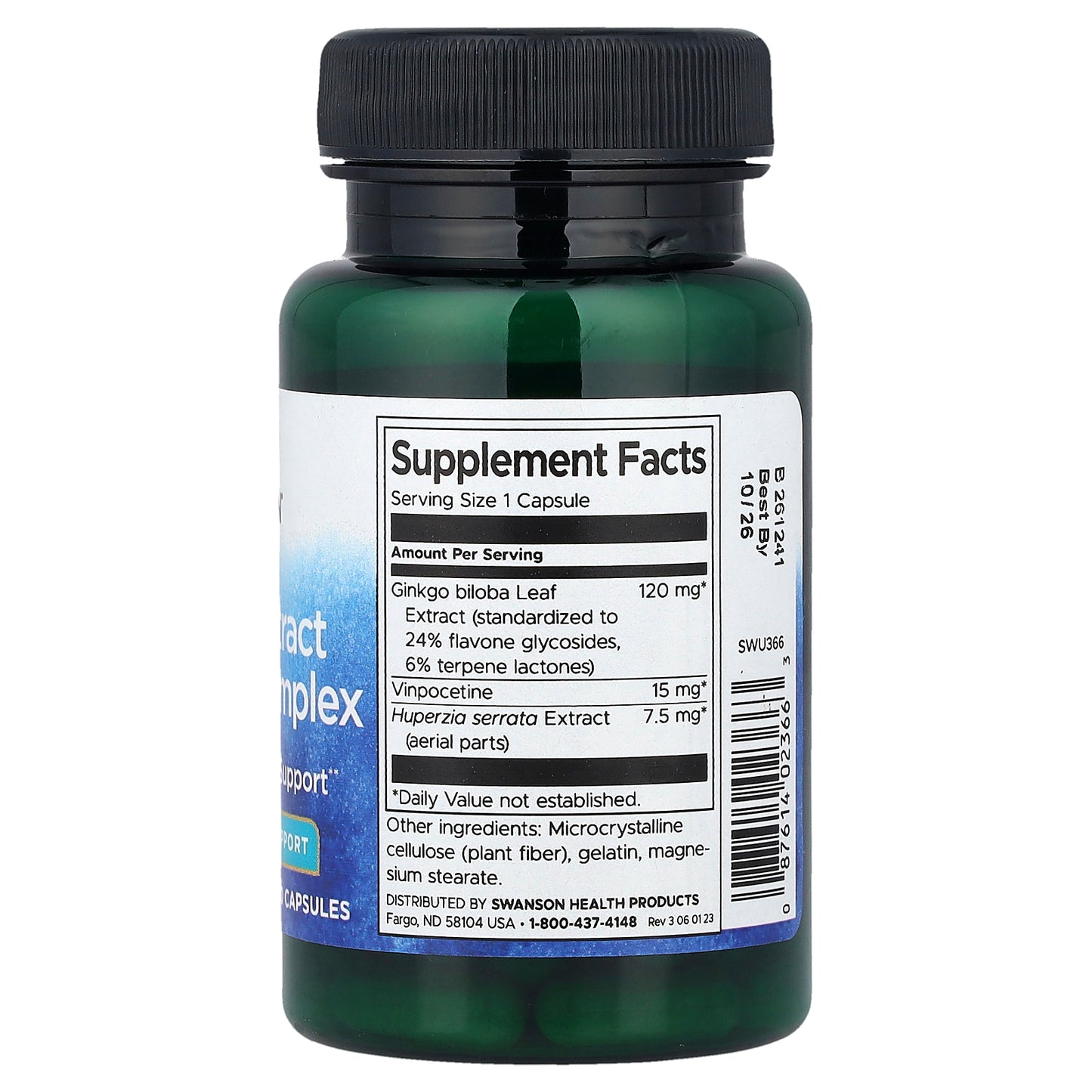 Swanson, Herbal Extract Memory Complex, 60 Capsules