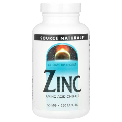 Source Naturals, Zinc, 50 mg, 250 Tablets