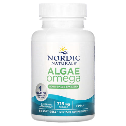 Nordic Naturals, Algae Omega, 715 mg, 60 Soft Gels (357.5 mg per Soft Gel)