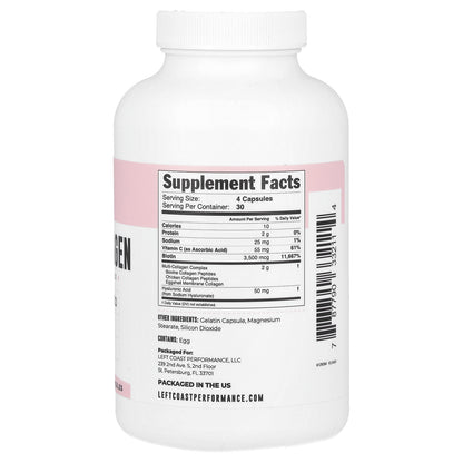 Left Coast Performance, Multi Collagen, 120 Capsules