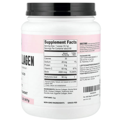 Left Coast Performance, Multi Collagen, 32 oz (907 g)