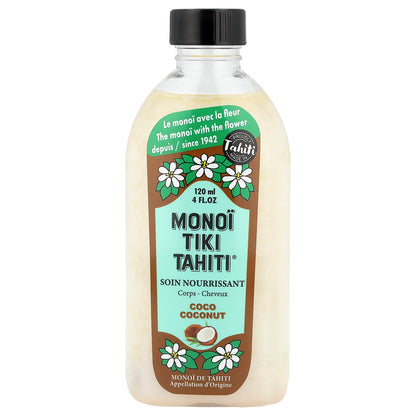 Monoi Tiare Tahiti, Monoi Tiki Tahiti®, Coconut Oil, Coco Coconut, 4 fl oz (120 ml)
