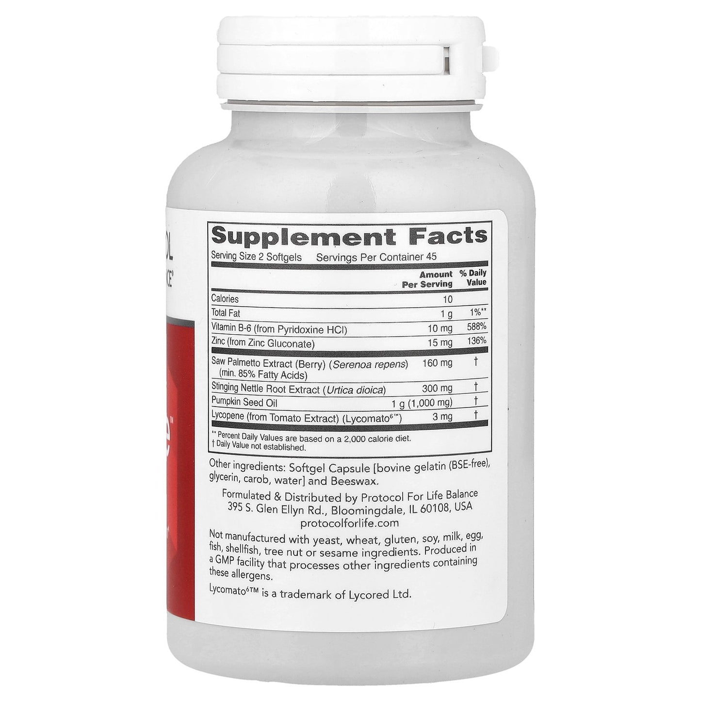 Protocol for Life Balance, Ortho Prostate™, 90 Softgels