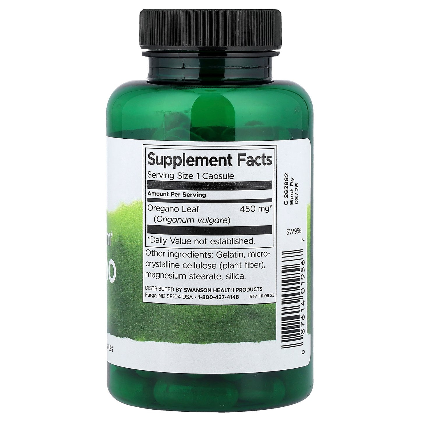 Swanson, Full Spectrum® Oregano, 450 mg, 90 Capsules