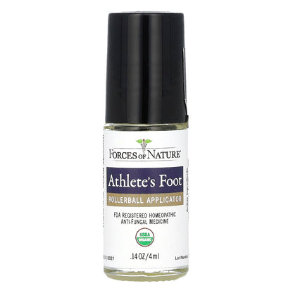 Forces of Nature, Athlete's Foot, Organic Plant Medicine, 0.14 fl oz (4 ml)