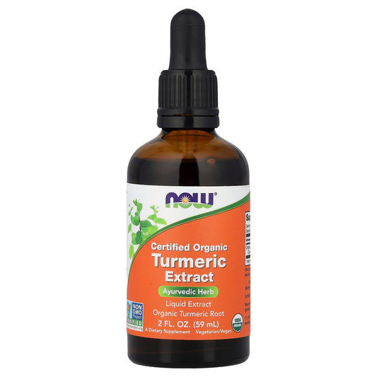 NOW Foods, Certified Organic Turmeric Extract, 2 fl oz (59 ml)