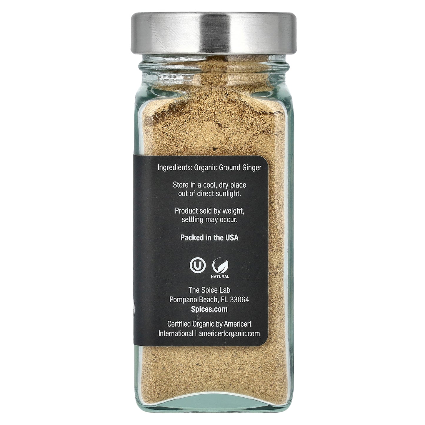 The Spice Lab, Organic Ground Ginger, 1.5 oz (42 g)