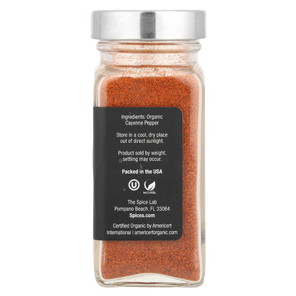 The Spice Lab, Organic Cayenne Pepper, 1.7 oz (48 g)
