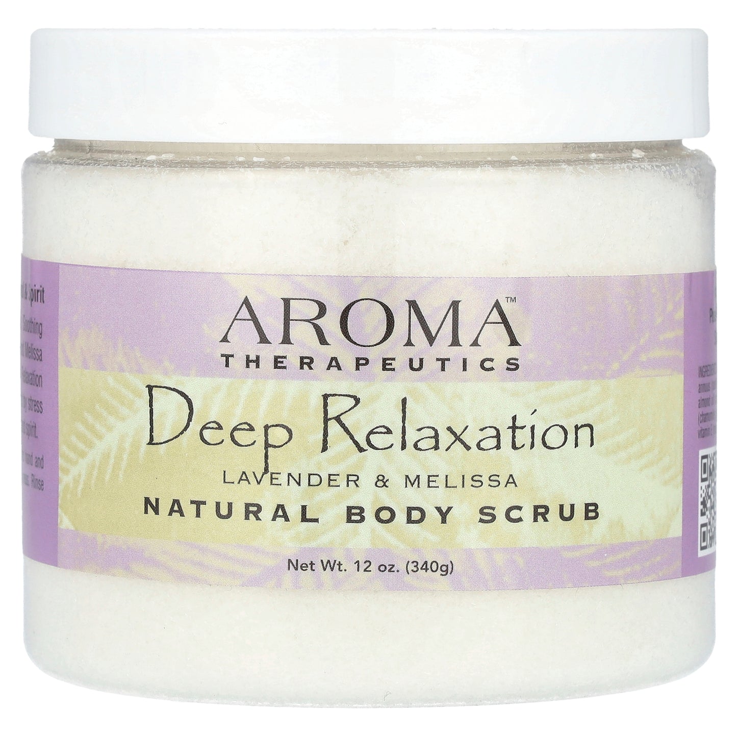Abra Therapeutics, Natural Body Scrub, Deep Relaxation, Lavender & Melissa, 12 oz (340 g)