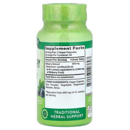 Nature's Truth, Bilberry, 100 Capsules (1,200 mg per Capsule)