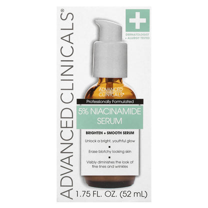 Advanced Clinicals, 5% Niacinamide Serum, Professional Strength, 1.75 fl oz (52 ml)