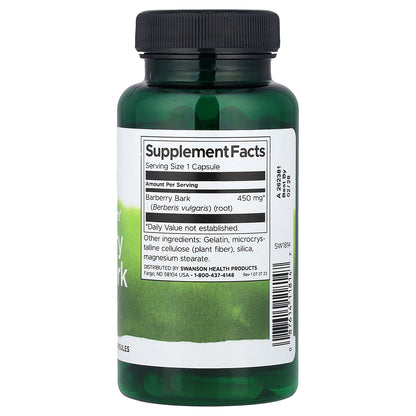 Swanson, Full Spectrum® Barberry Root Bark, 450 mg, 60 Capsules