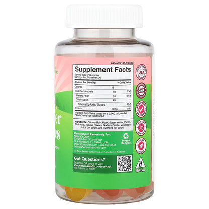 Nature's Craft, Kids, Fiber Gummies, Orange & Mixed Berry , 60 Gummies