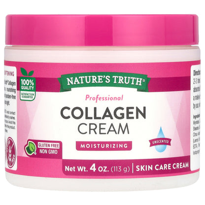 Nature's Truth, Professional  Collagen Cream, Unscented, 4 oz (113 g)