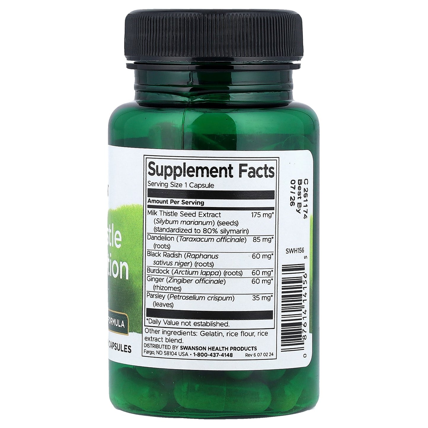 Swanson, Milk Thistle Combination, 60 Capsules