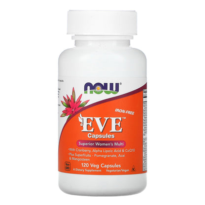 NOW Foods, Eve Capsules, Superior Women's Multi, Iron-Free, 120 Veg Capsules