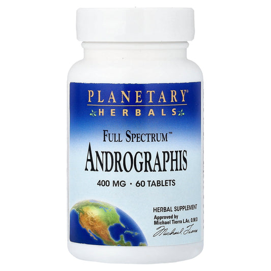 Planetary Herbals, Full Spectrum™ Andrographis, 400 mg, 60 Tablets