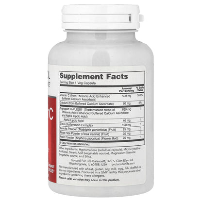 Protocol for Life Balance, ProtoSorb™C 500, 100 Veg Capsules