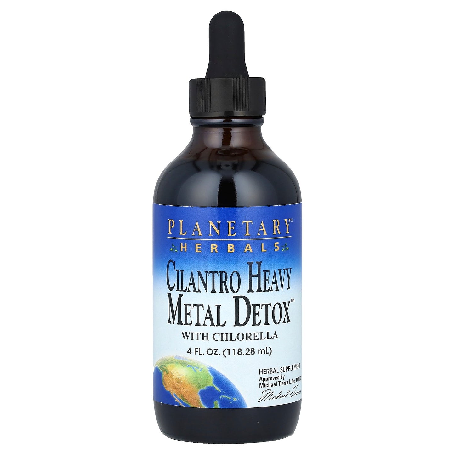 Planetary Herbals, Cilantro Heavy Metal Detox™ with Chlorella, 4 fl oz (118.28 ml)