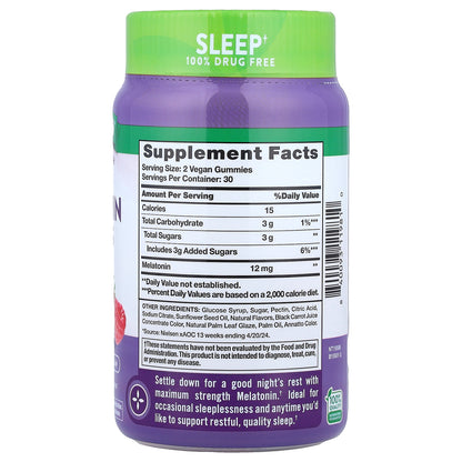 Nature's Truth, Sleep Melatonin Gummies, Mixed Berry, 60 Gummies (6 mg per Gummy)