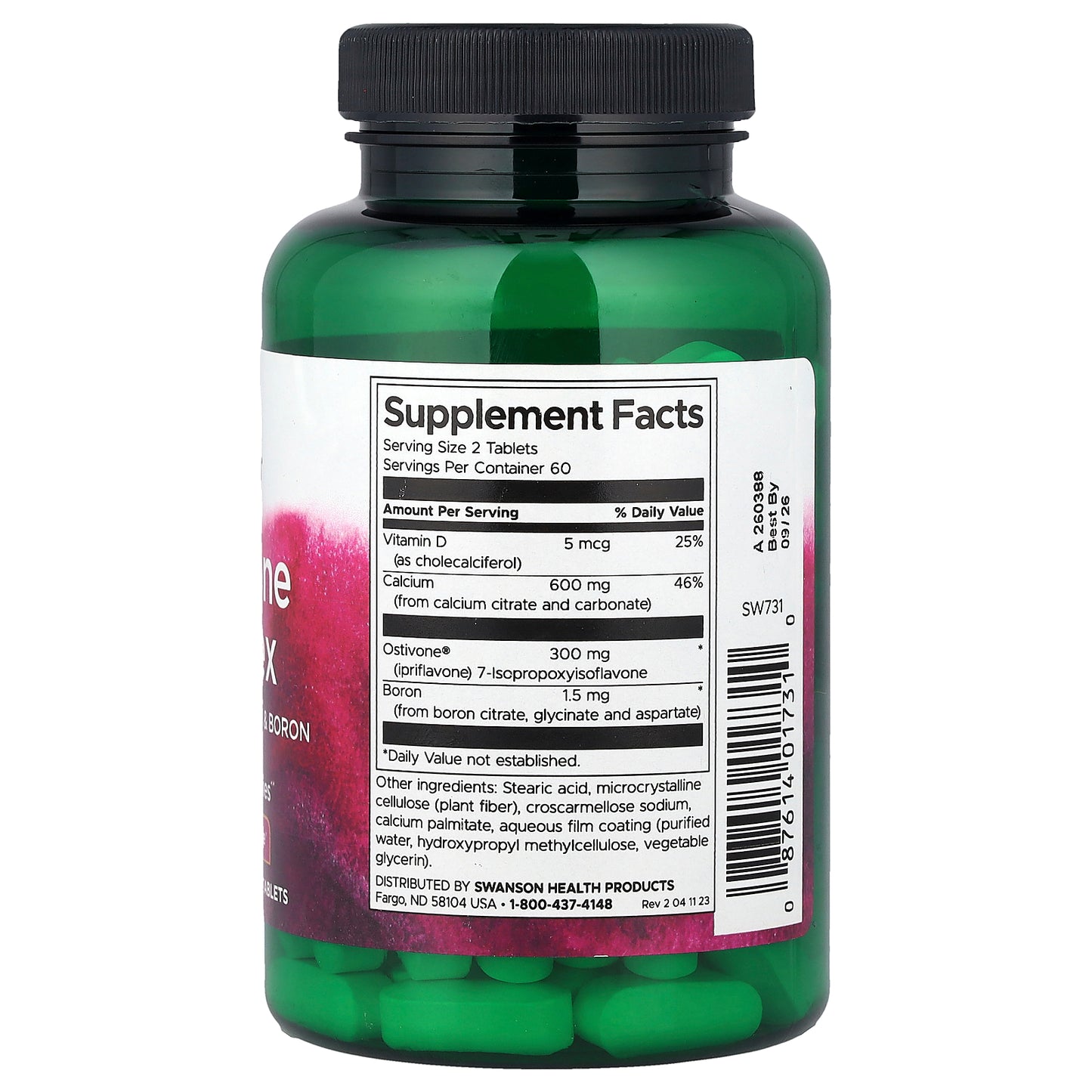 Swanson, Ipriflavone Complex with Vitamin D, Calcium & Boron, 120 Tablets