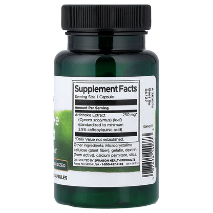 Swanson, Artichoke Extract, 250 mg, 60 Capsules