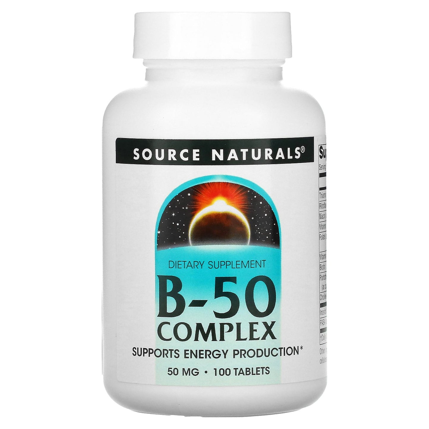 Source Naturals, B-50 Complex, 50 mg, 100 Tablets