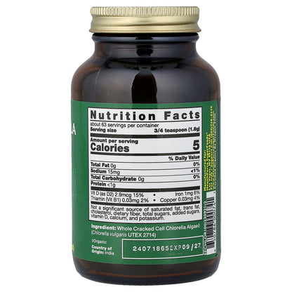 HealthForce Superfoods, Chlorella Manna™, 3.53 oz (100 g)