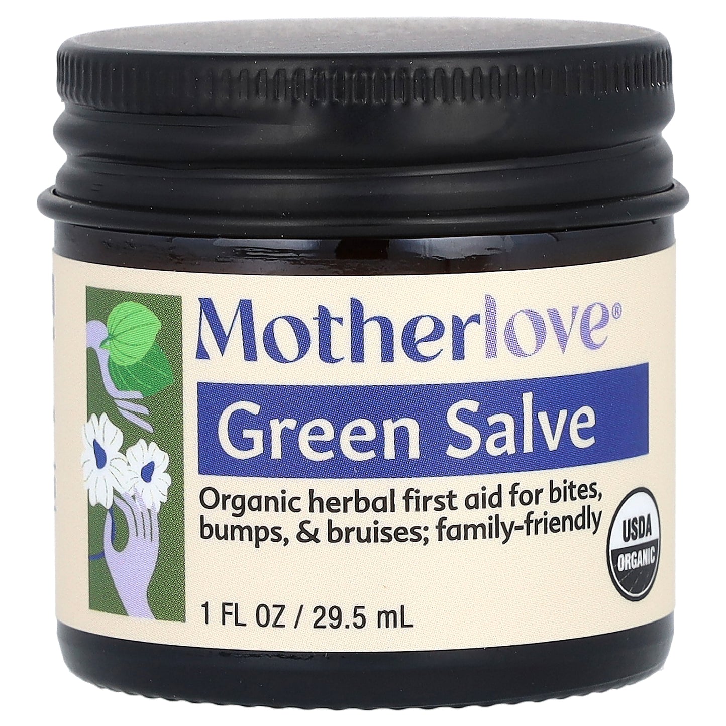 Motherlove, Green Salve, 1 fl oz (29.5 ml)