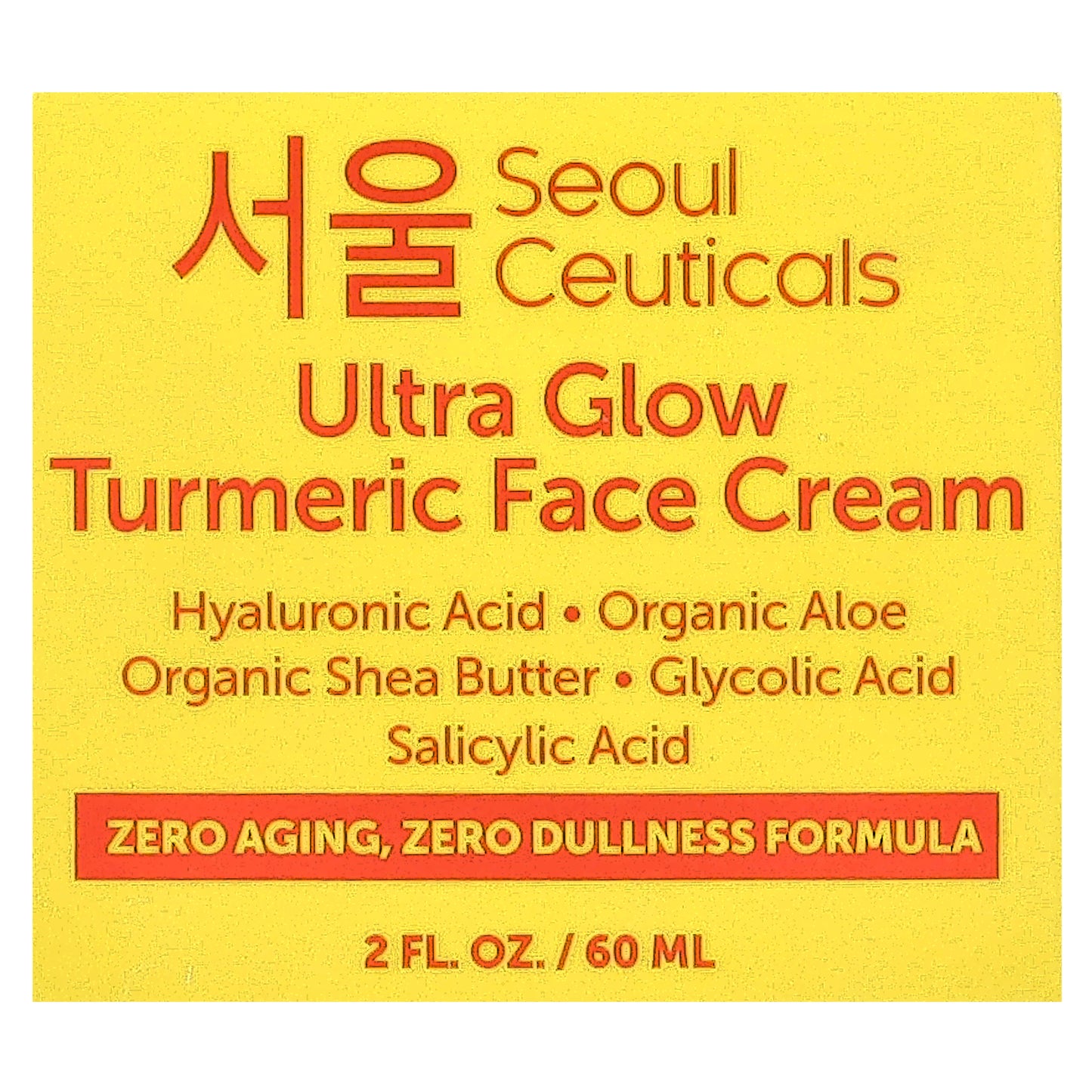SeoulCeuticals, Ultra Glow Turmeric Face Cream, 2 fl oz (60 ml)