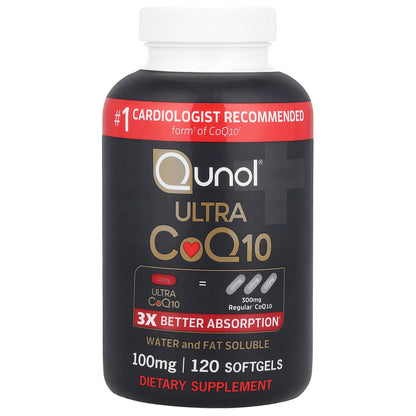 Qunol, Ultra CoQ10, 100 mg, 120 Softgels