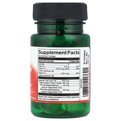 Swanson, Cod Liver Oil, 30 Softgels