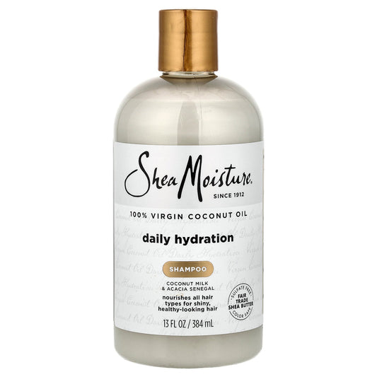 SheaMoisture, 100% Virgin Coconut Oil, Daily Hydration Shampoo, For All Hair Types, 13 fl oz (384 ml)