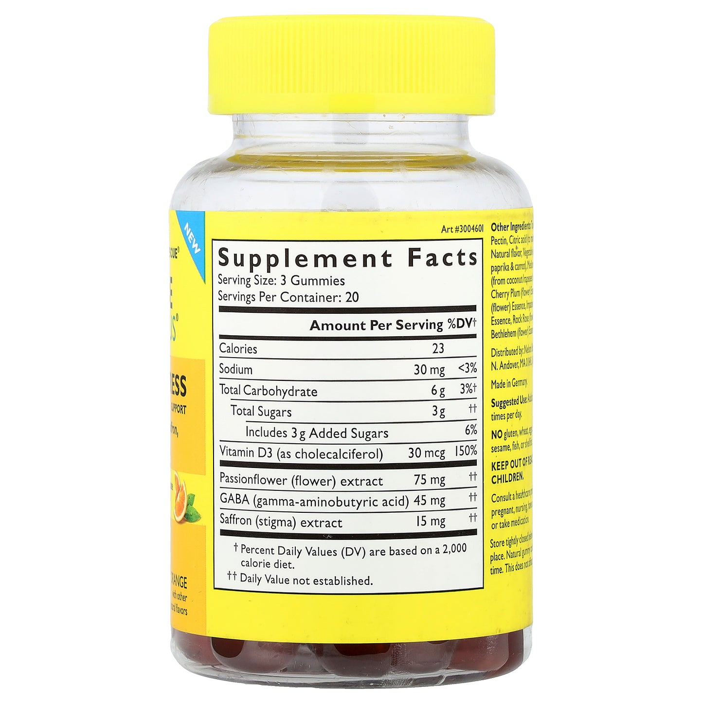 Bach, Rescue Plus® Gummies, Mood & Stress Support, Orange, 60 Vegan Gummies