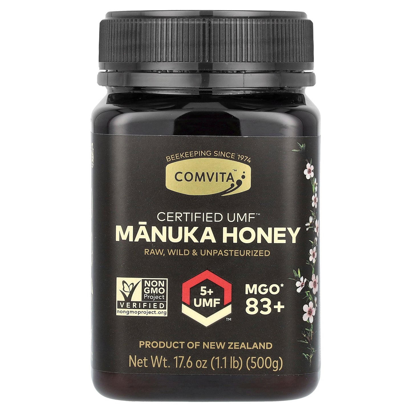 Comvita, Manuka Honey, UMF™ 5+, MGO 83+, 17.6 oz (500 g)