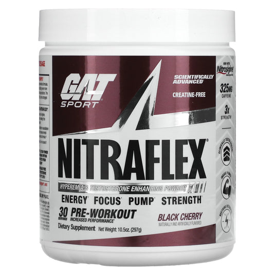 GAT, Sport, NITRAFLEX, Black Cherry, 10.5 oz (297 g)