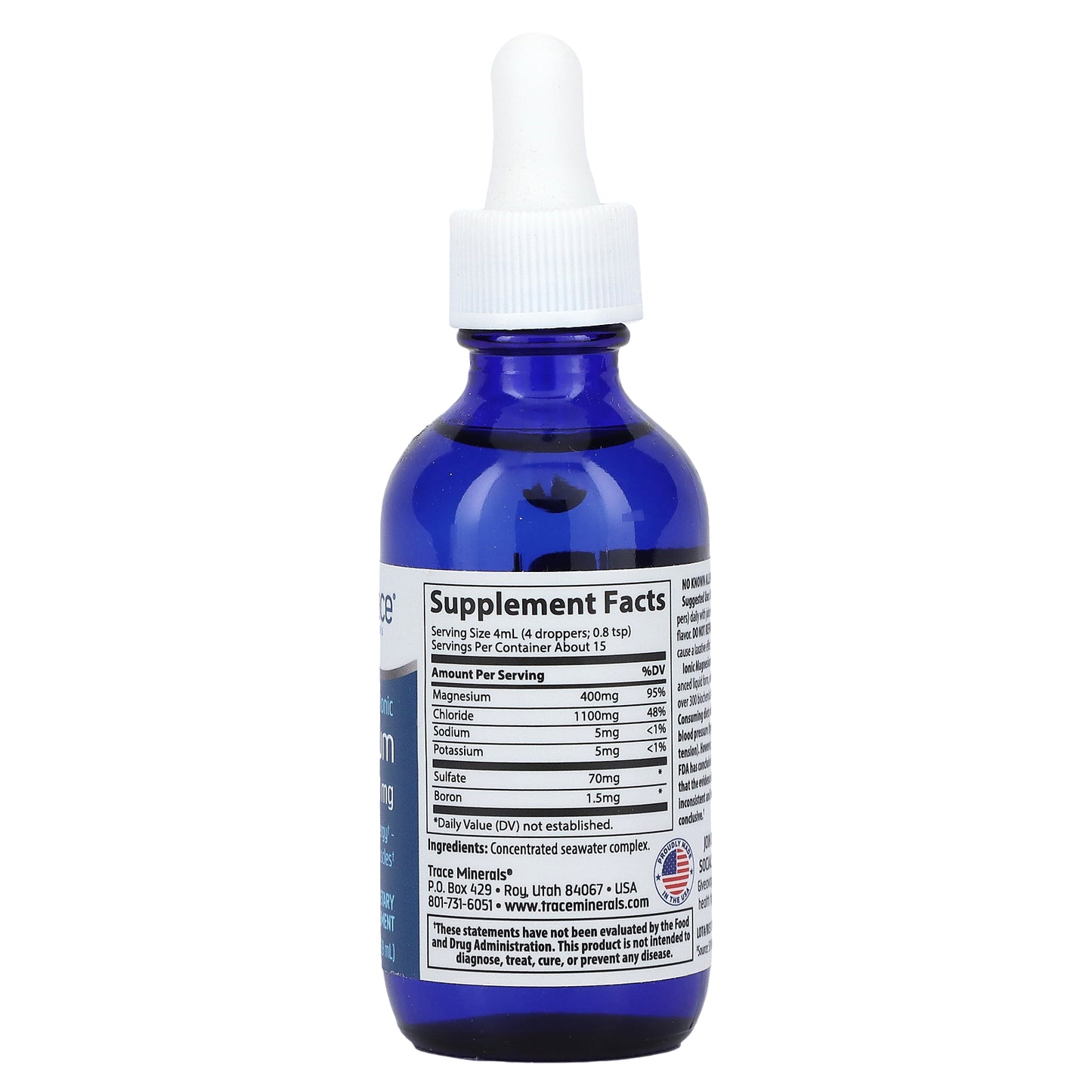 Trace, Ionic Magnesium, 400 mg, 2 fl oz (59 ml)