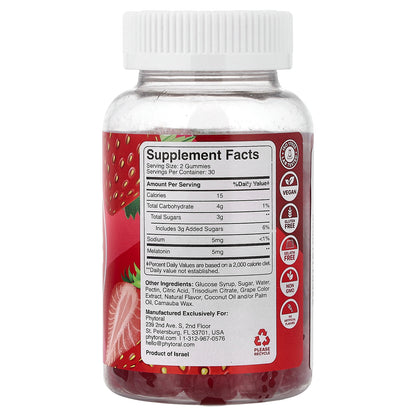 Phytoral, Advanced Melatonin Gummies, Berry , 60 Gummies