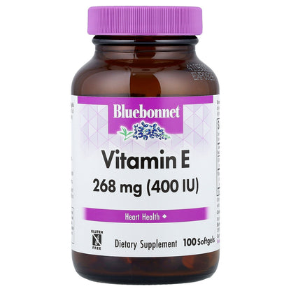 Bluebonnet Nutrition, Vitamin E, 268 mg (400 IU), 100 Softgels