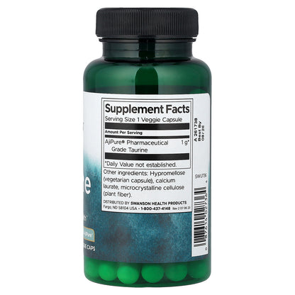 Swanson, Taurine , 1,000 mg , 60 Veggie Caps