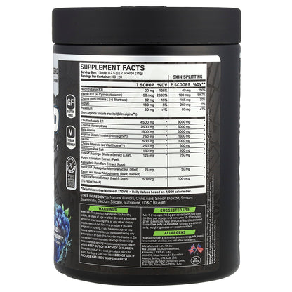 ABE, Non-Stim Pump Pre Workout, Blue Raspberry , 17.63 oz (500 g)